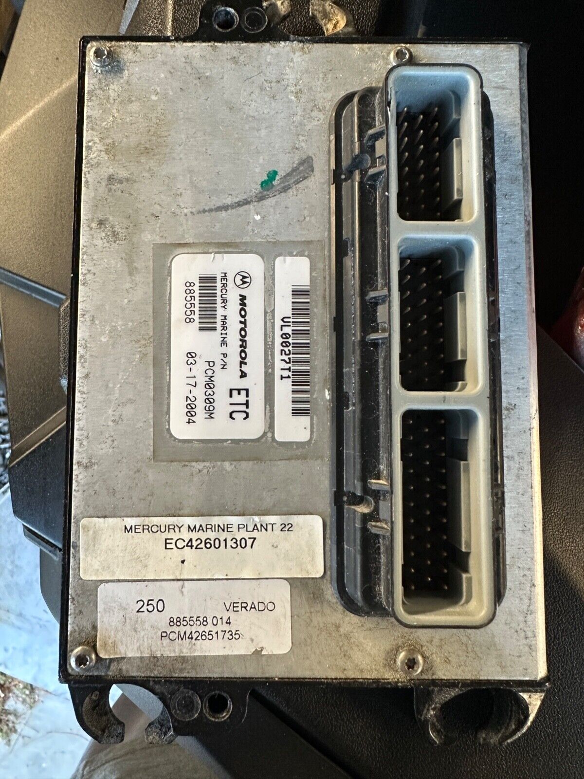 2004 Mercury Verado 250 PCM Computer ECU PCM 885558 Control Unit - Fishhawk MarineeBay Motors:Parts & Accessories:Boat Parts:Outboard Engines & Components:Electrical Systems