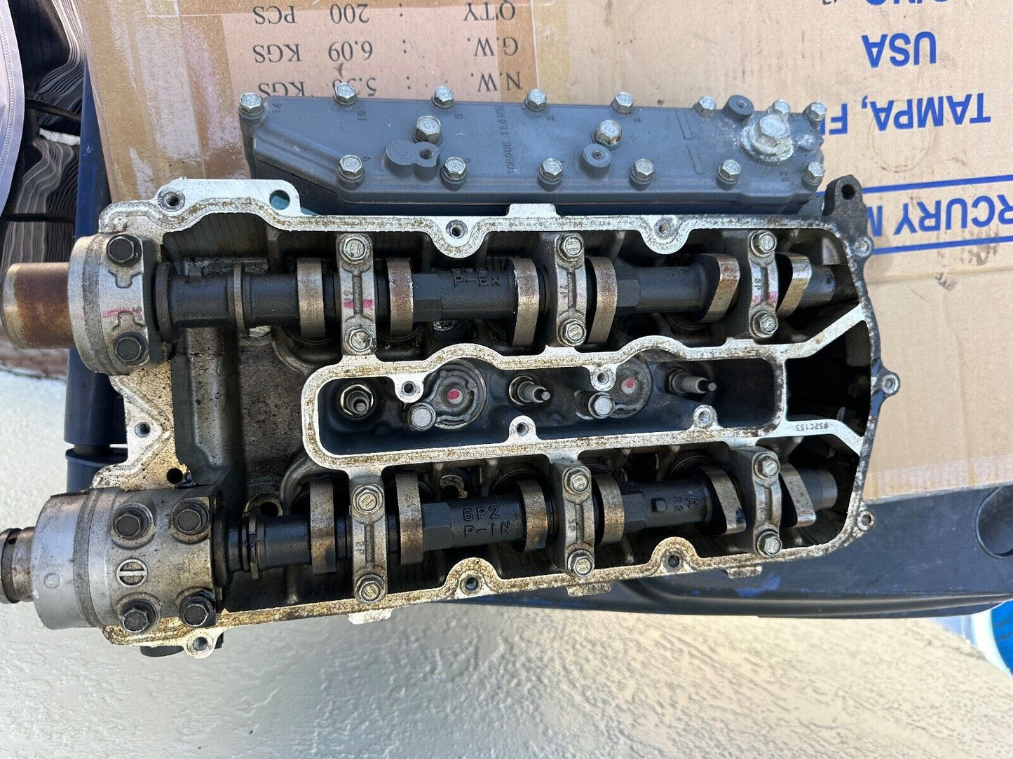 2005 Yamaha 250hp 3.3L Outboard Port Cylinder Head (6P2 - 10) - Fishhawk MarineeBay Motors:Parts & Accessories:Boat Parts:Outboard Engines & Components:Other