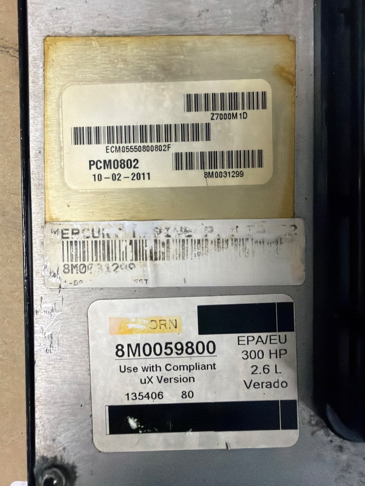 2011 Mercury Verado 300 HP Outboard Computer PCM0802 ECU 8M0071570 PCM - Fishhawk MarineeBay Motors:Parts & Accessories:Boat Parts:Outboard Engines & Components:Electrical Systems