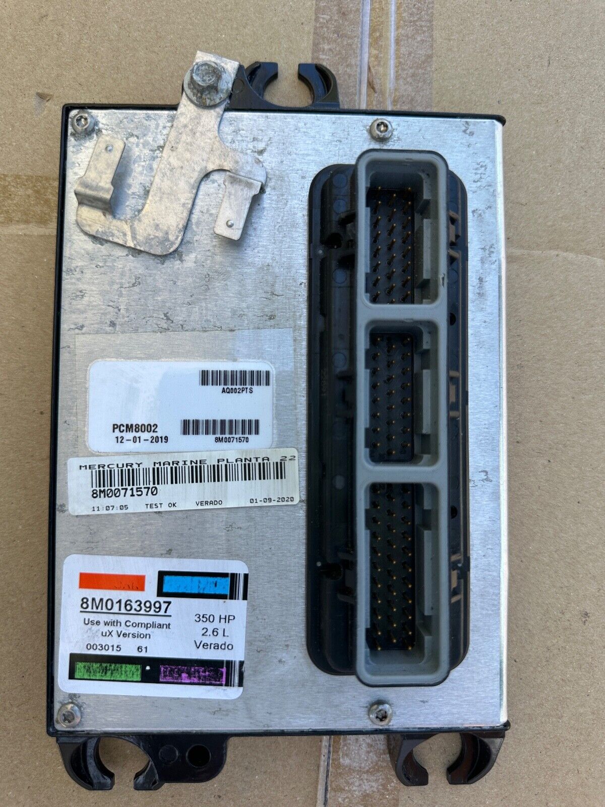 2015 Mercury Verado 300 Hp 2.6L Verado PCM PCM8002 8M0103876 8M0071570 ECU - Fishhawk MarineeBay Motors:Parts & Accessories:Boat Parts:Outboard Engines & Components:Other