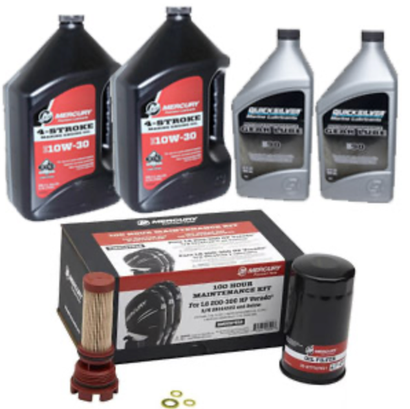 Mercury L6 Verado 100 Hour Service Kit Serial 2B144122 & Below 200HP-300HP