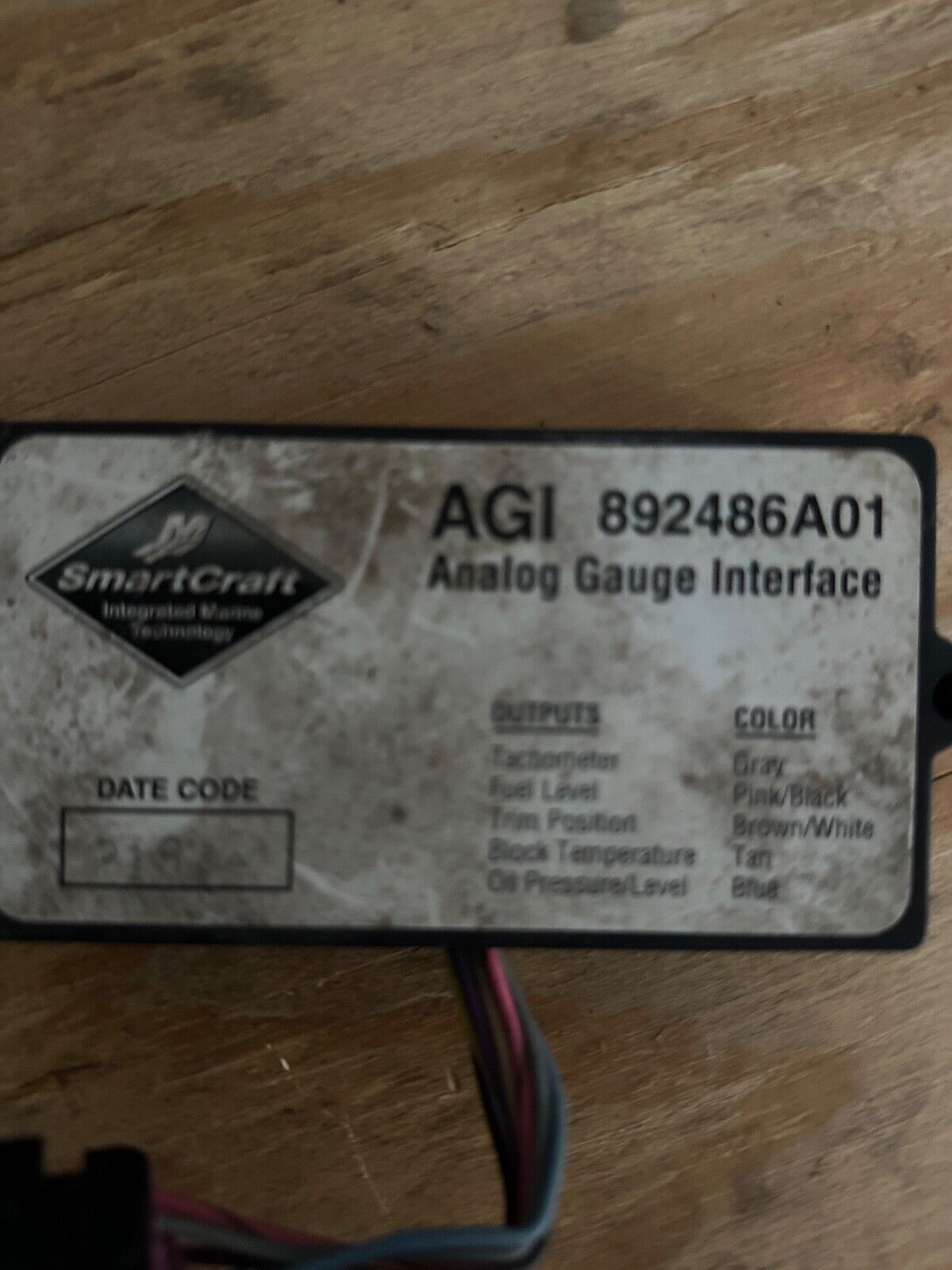 MERCURY SMARTCRAFT ANALOG GAUGE INTERFACE (AGI) #87 - 892834A01 Verado Optimax - Fishhawk MarineeBay Motors:Parts & Accessories:Boat Parts:Outboard Engines & Components:Other