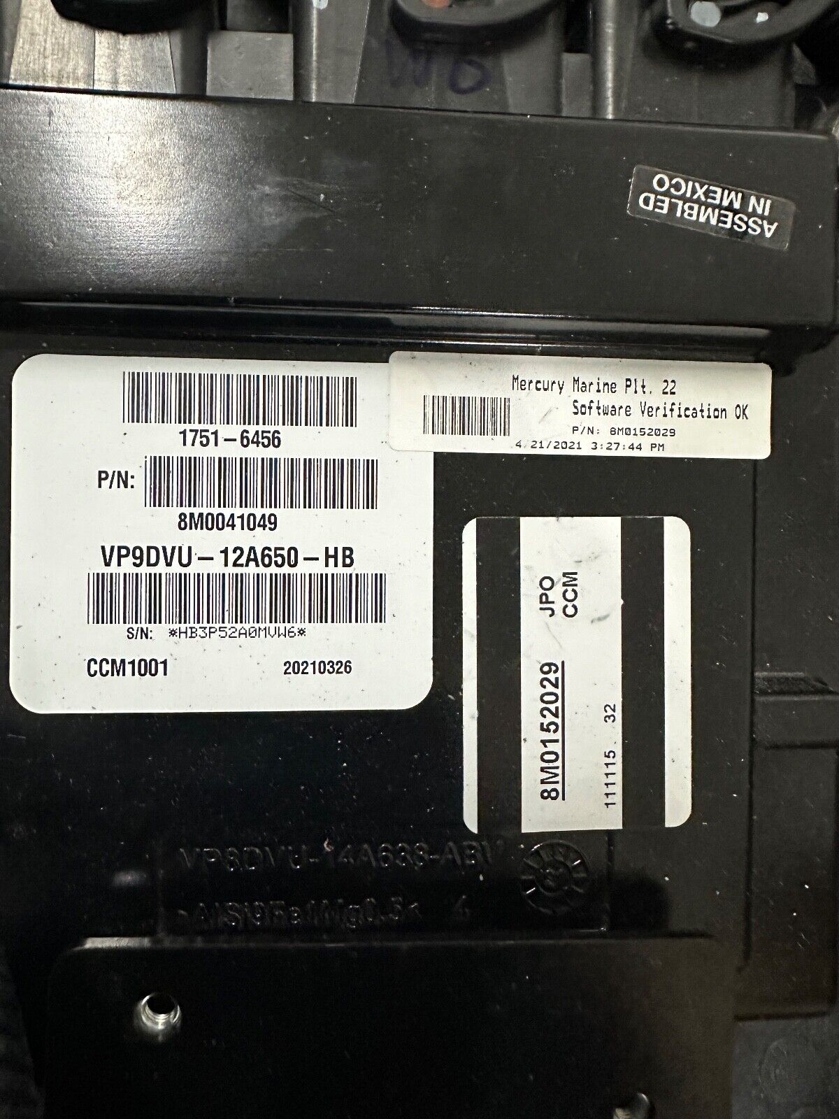 Mercury Verado Joystick JPO CCM Module W/ HARNESS Twins 8M0152029 - Fishhawk MarineeBay Motors:Parts & Accessories:Boat Parts:Outboard Engines & Components:Other