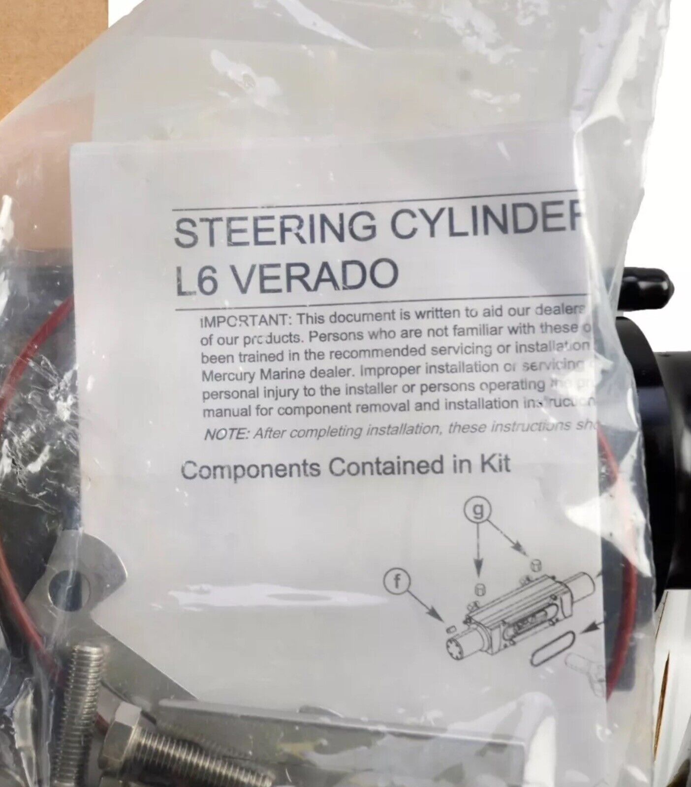 Mercury Verado Power Steering Cylinder Actuator L6 200 - 400HP 8M0118141 New OEM - Fishhawk MarineeBay Motors:Parts & Accessories:Boat Parts:Outboard Engines & Components:Other