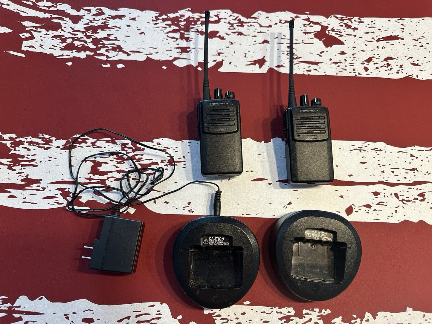 SET of Motorola VX - 261 Two Way Radio 16 Channel VX - 261 - G6 - 5 / Charger Included - Fishhawk MarineConsumer Electronics:Radio Communication:Walkie Talkies, Two - Way Radios