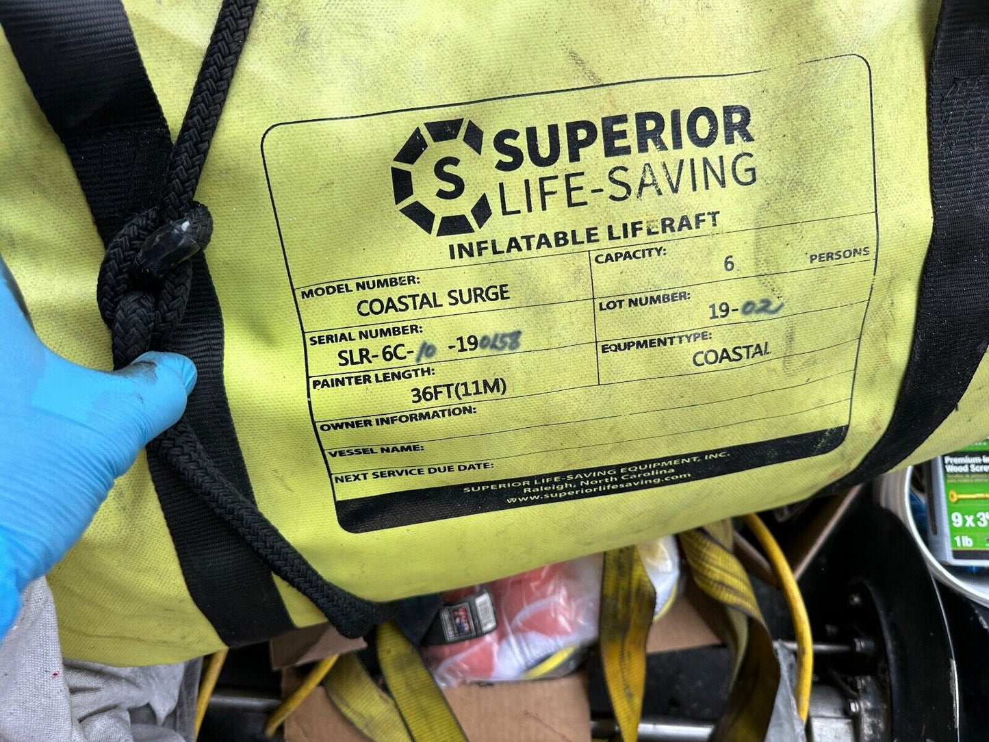 Superior Life Saving Coastal Surge Offshore Raft 6 Person Emergency Inflatable - Fishhawk MarineeBay Motors:Parts & Accessories:Boat Parts:Accessories & Gear:Safety Gear & Devices