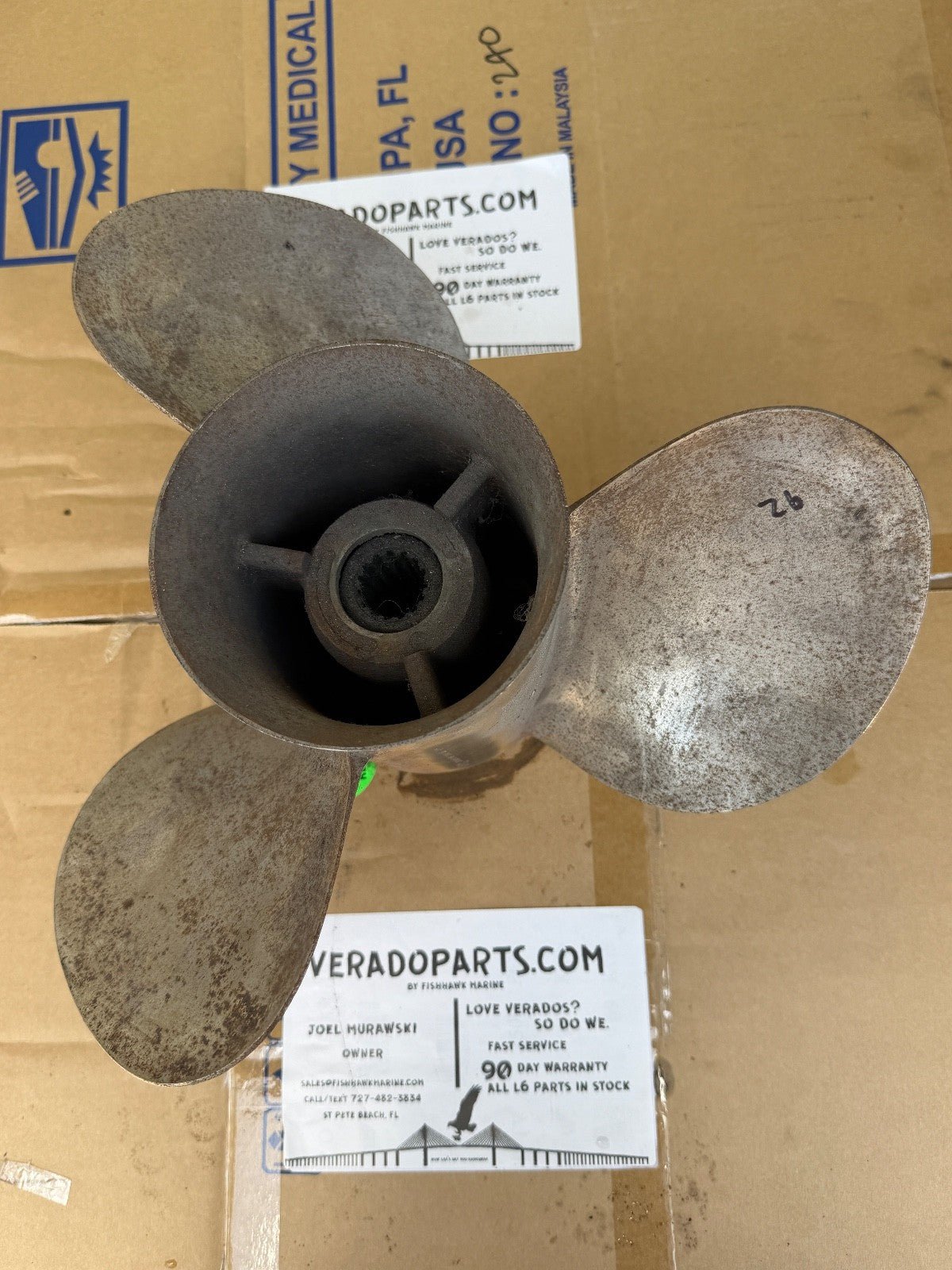 13 3/4" X 21P MERCURY SS PROPELLER, 48-73982-21, 48-73982 A4 21P, 4.75", P9605 - Fishhawk MarineeBay Motors:Parts & Accessories:Boat Parts:Propellers