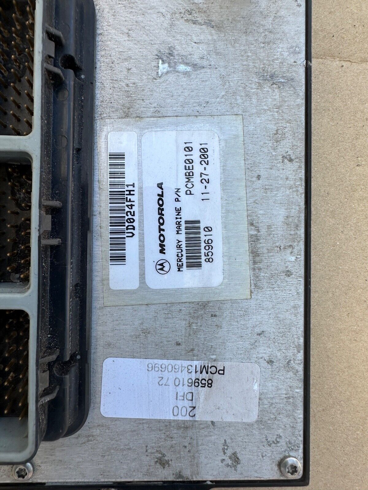 2001 Mercury Optimax 200 DFI PCM Computer ECU PCMBE0101 859610 72 - Fishhawk MarineeBay Motors:Parts & Accessories:Boat Parts:Outboard Engines & Components:Electrical Systems