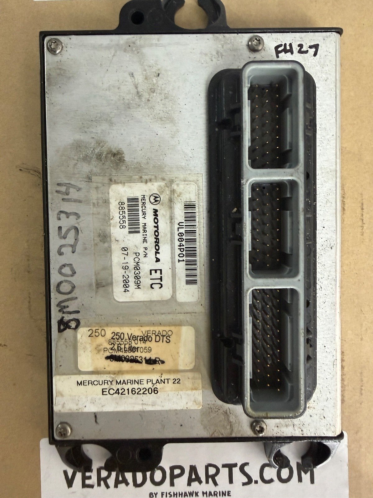 2004 Mercury Verado 250 PCM Computer ECU PCM 885558 Control Unit PCM0309 - Fishhawk MarineeBay Motors:Parts & Accessories:Boat Parts:Outboard Engines & Components:Electrical Systems