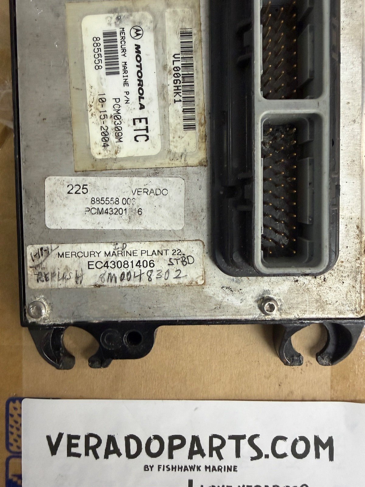 2004 Mercury Verado 250 PCM Computer ECU PCM 885558 Control Unit PCM0309 - Fishhawk MarineeBay Motors:Parts & Accessories:Boat Parts:Outboard Engines & Components:Electrical Systems