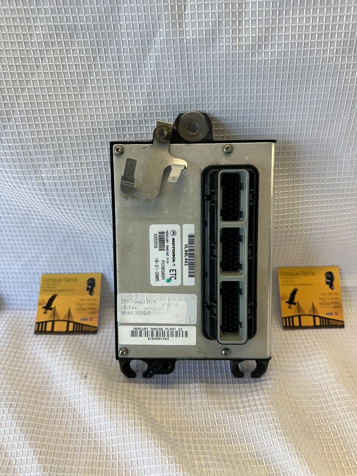 2005 Mercury Verado 250 PCM Computer ECU PCM 885558 Control Unit PCM0309 - Fishhawk MarineeBay Motors:Parts & Accessories:Boat Parts:Outboard Engines & Components:Electrical Systems