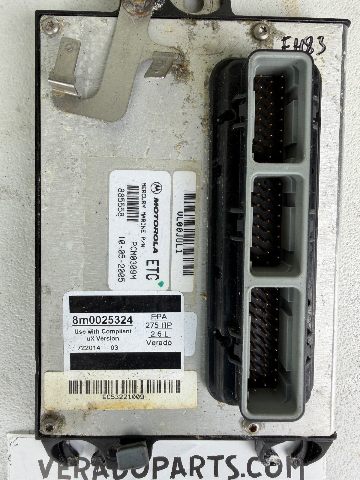 2005 Mercury Verado 275 PCM Computer ECU PCM 885558 Control Unit PCM0309 - Fishhawk MarineeBay Motors:Parts & Accessories:Boat Parts:Outboard Engines & Components:Electrical Systems
