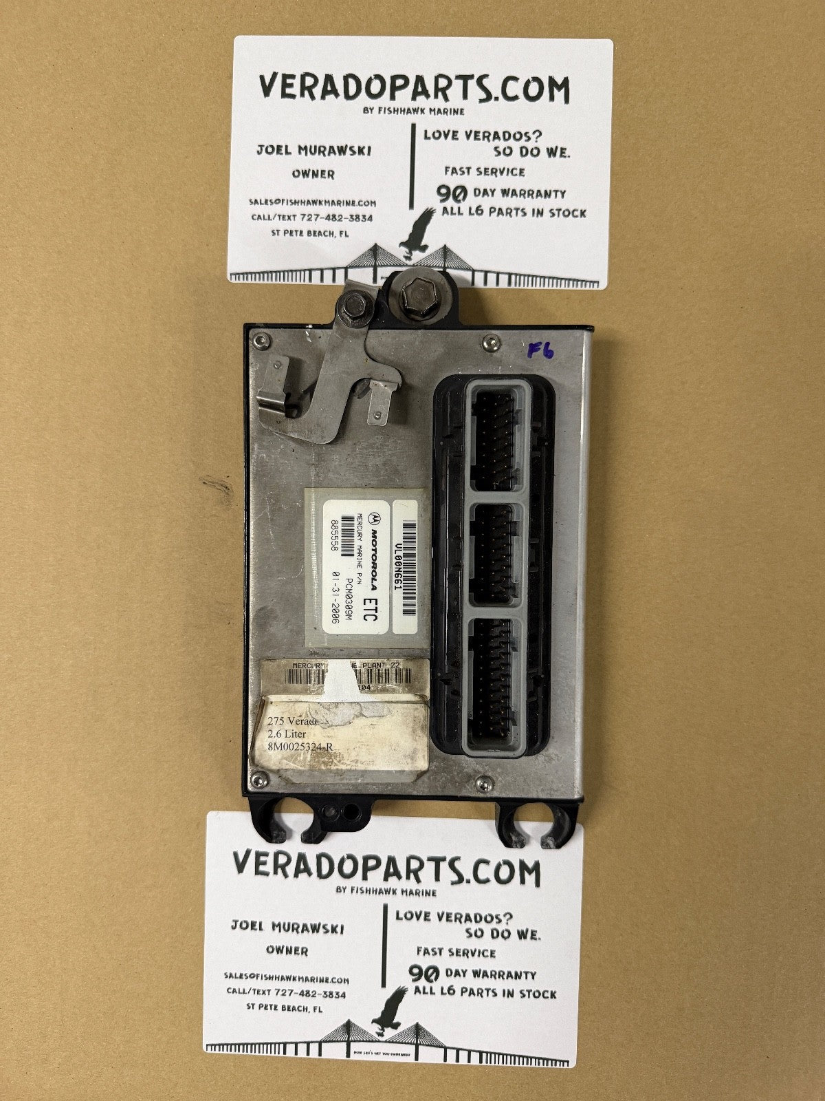 2005 Mercury Verado 275 PCM Computer ECU PCM 885558 Control Unit PCM0309 - Fishhawk MarineeBay Motors:Parts & Accessories:Boat Parts:Outboard Engines & Components:Electrical Systems