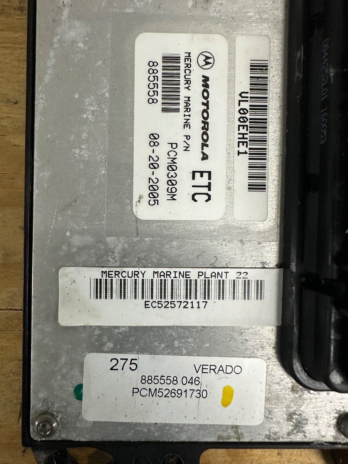 2005 Mercury Verado 275 PCM Computer ECU PCM 885558 Control Unit PCM0309 - Fishhawk MarineeBay Motors:Parts & Accessories:Boat Parts:Outboard Engines & Components:Electrical Systems