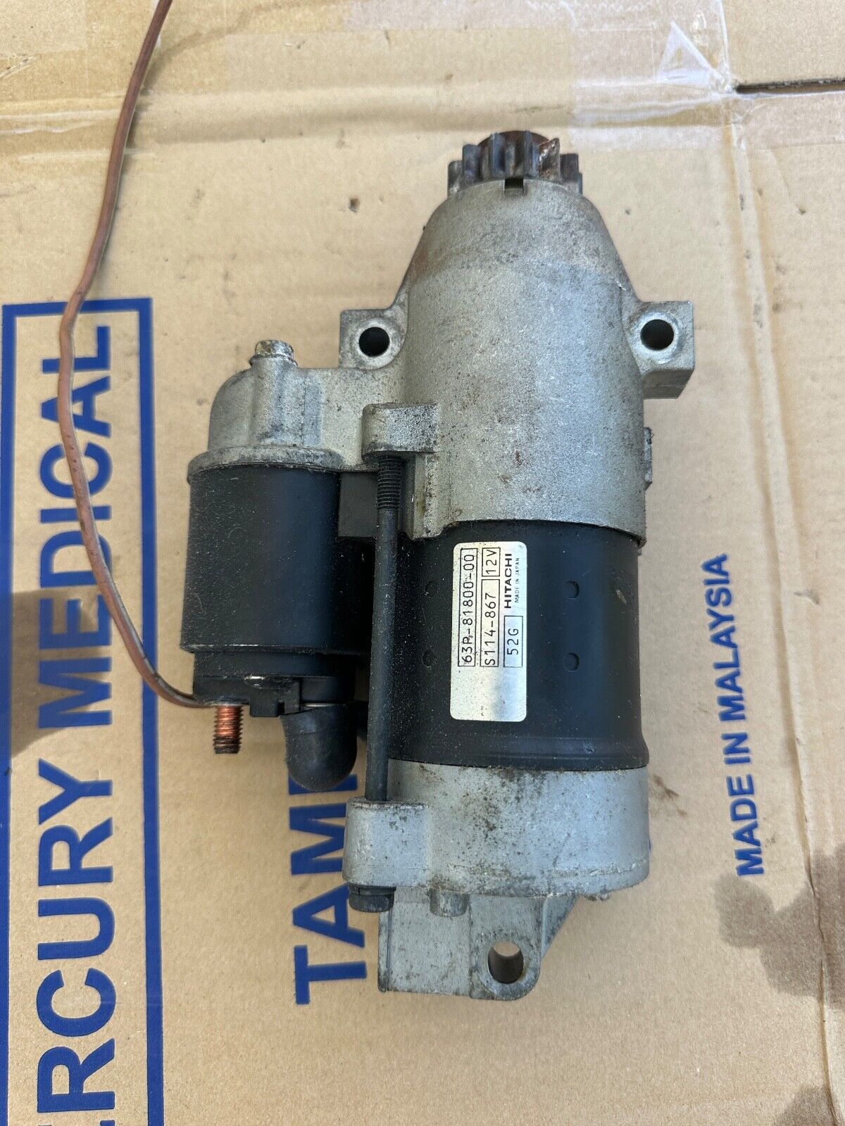2005 Yamaha F250 250HP Outboard 4 Stroke STARTER PN 63P - 81800 - 00 6P2 - 10 - Fishhawk MarineeBay Motors:Parts & Accessories:Boat Parts:Outboard Engines & Components:Intake & Fuel Systems