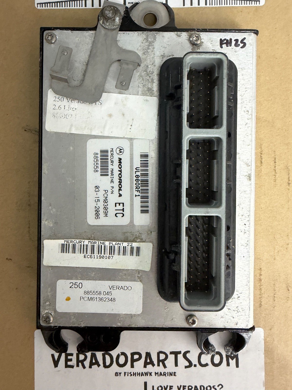 2006 Mercury Verado 250 PCM Computer ECU PCM 885558 Control Unit PCM0309 - Fishhawk MarineeBay Motors:Parts & Accessories:Boat Parts:Outboard Engines & Components:Electrical Systems