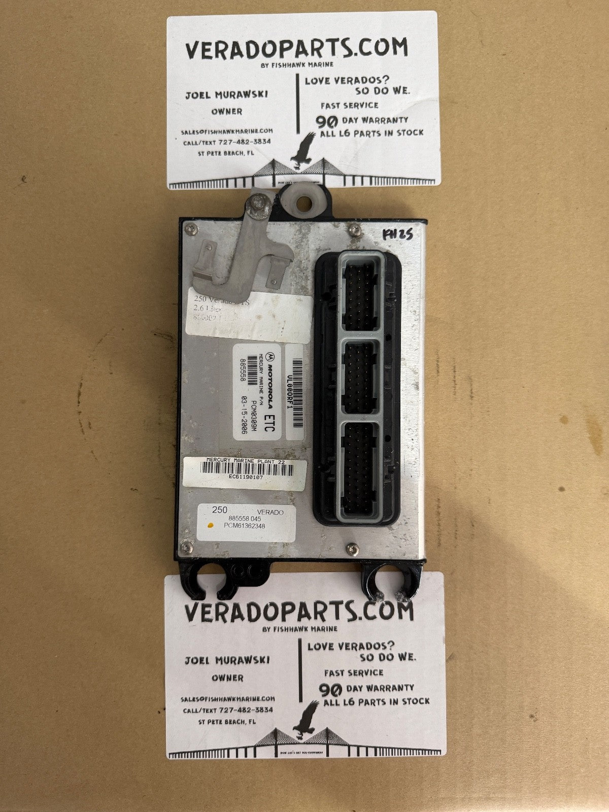 2006 Mercury Verado 250 PCM Computer ECU PCM 885558 Control Unit PCM0309 - Fishhawk MarineeBay Motors:Parts & Accessories:Boat Parts:Outboard Engines & Components:Electrical Systems