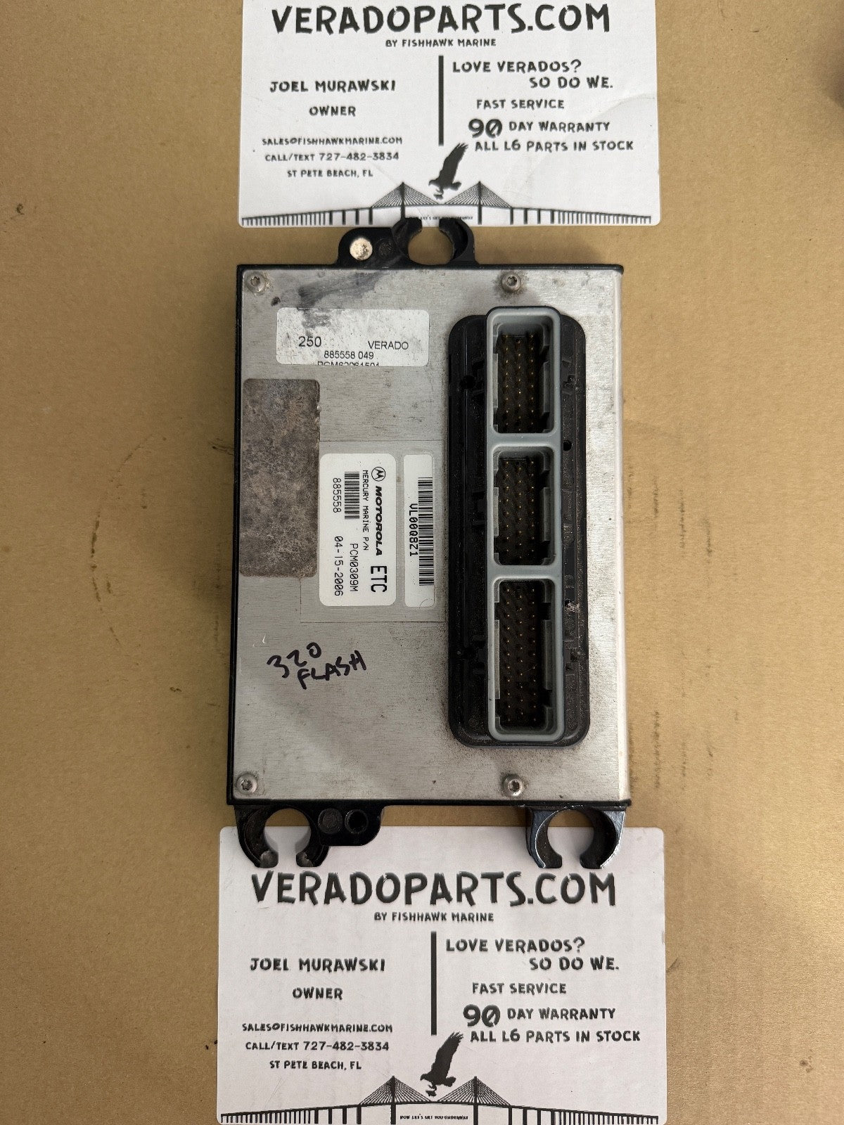 2006 Mercury Verado (320 HP FLASH) PCM Computer ECU PCM 885558 PCM0309 - Fishhawk MarineeBay Motors:Parts & Accessories:Boat Parts:Outboard Engines & Components:Electrical Systems