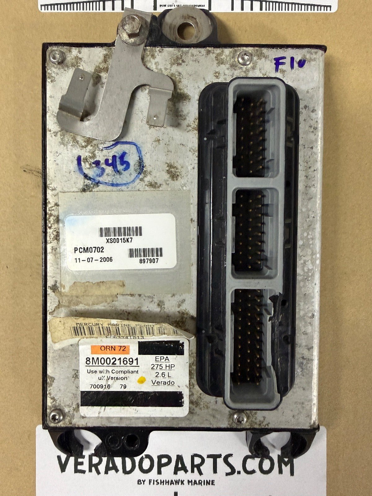 2006 Mercury Verado FLASHED 345 HP Outboard Computer PCM0702 ECU 8M0071570 PCM - Fishhawk MarineeBay Motors:Parts & Accessories:Boat Parts:Outboard Engines & Components:Electrical Systems