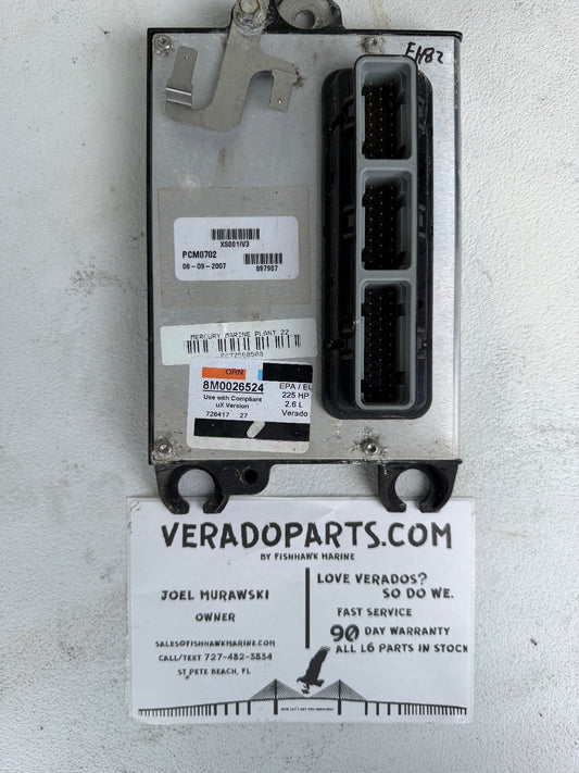 2007 Mercury Verado 225 HP Outboard Computer PCM0702 ECU 8M0026524 PCM - Fishhawk MarineeBay Motors:Parts & Accessories:Boat Parts:Outboard Engines & Components:Electrical Systems