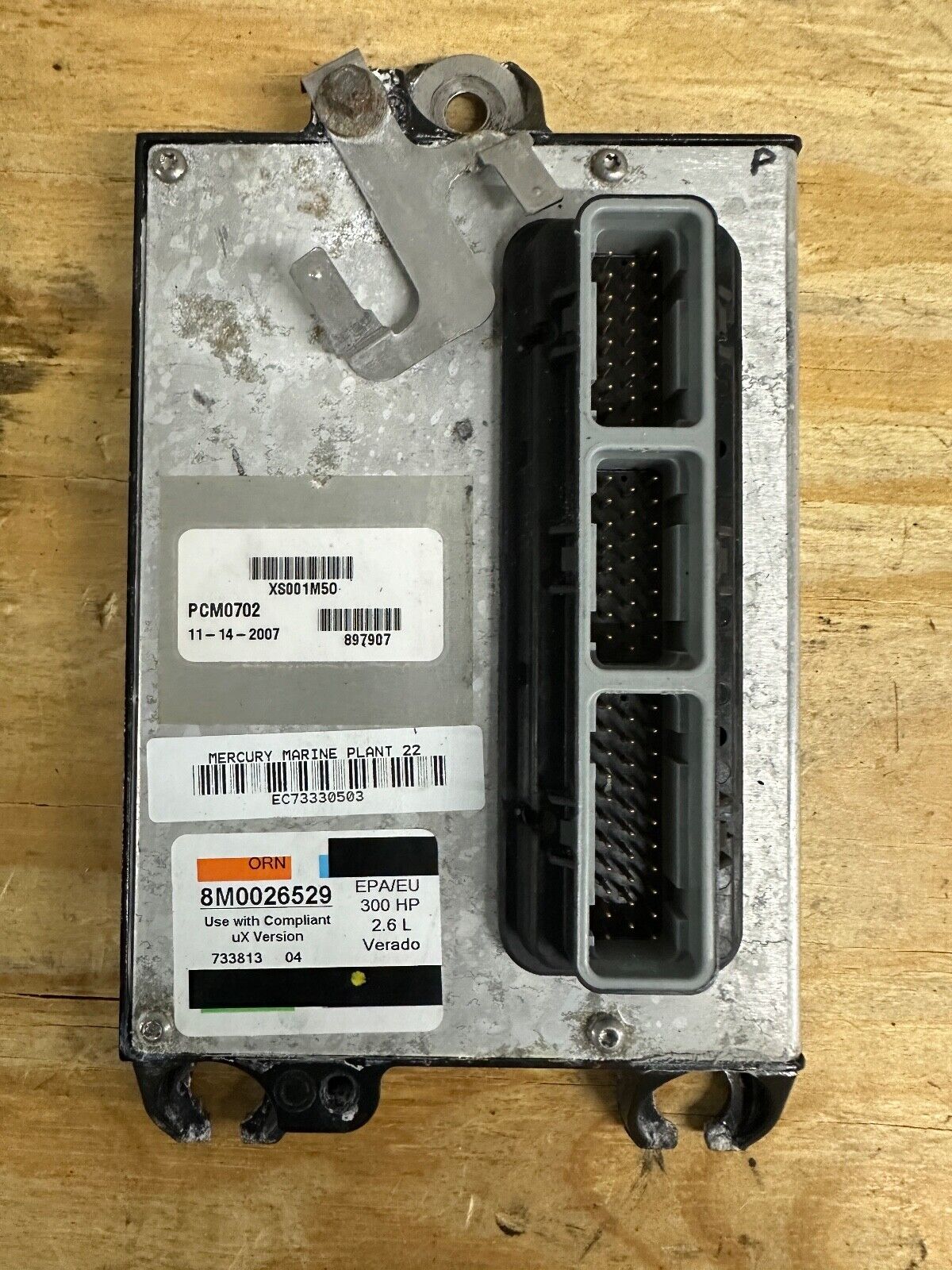 2007 Mercury Verado 300 HP Computer ECM 897907 PCM 8M0026529 PCM0702 - Fishhawk MarineeBay Motors:Parts & Accessories:Boat Parts:Outboard Engines & Components:Other