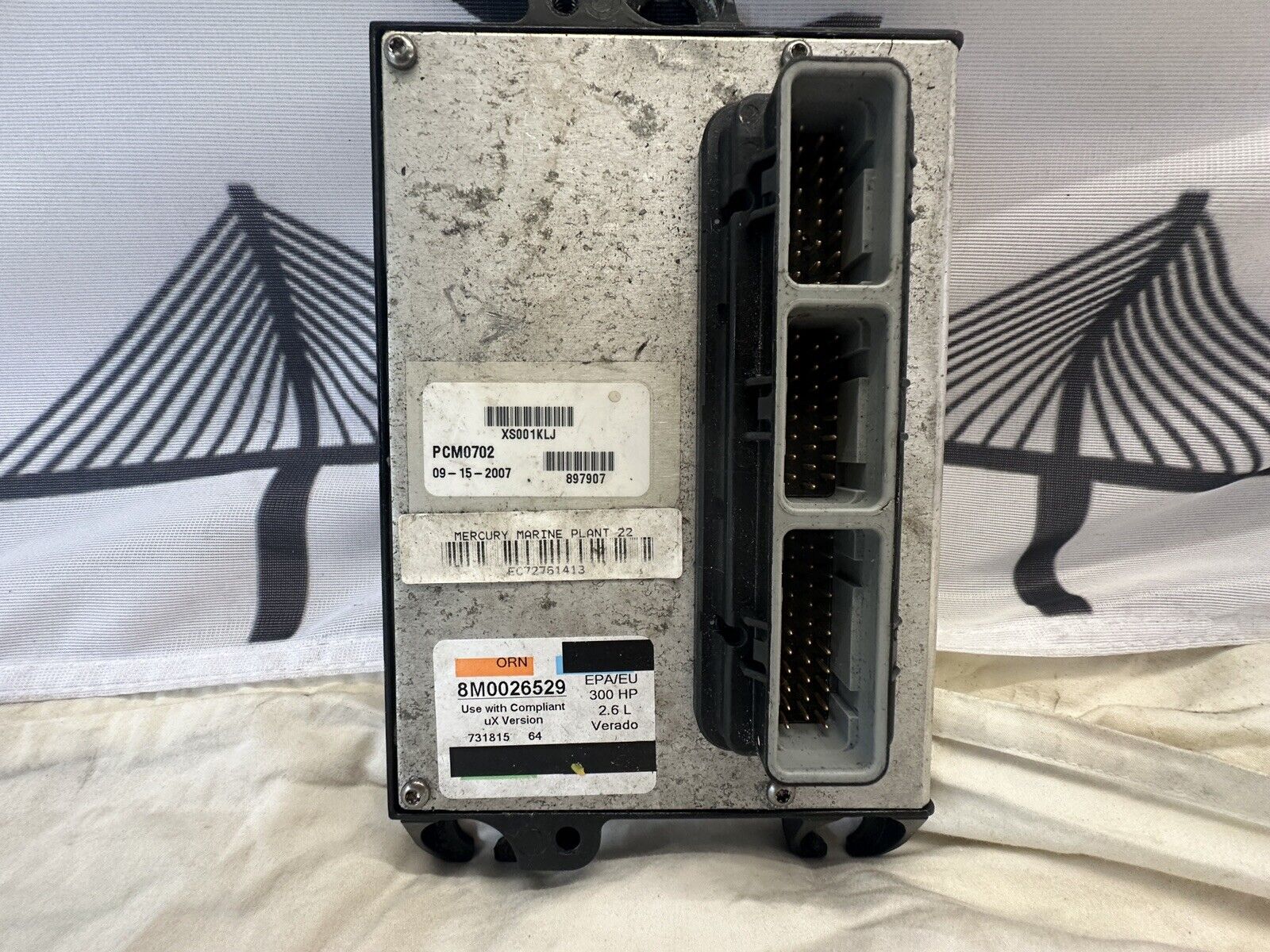 2007 Mercury Verado 300HP Computer ECM 897907 PCM 8M0026529 PCM0702 - Fishhawk MarineeBay Motors:Parts & Accessories:Boat Parts:Outboard Engines & Components:Other