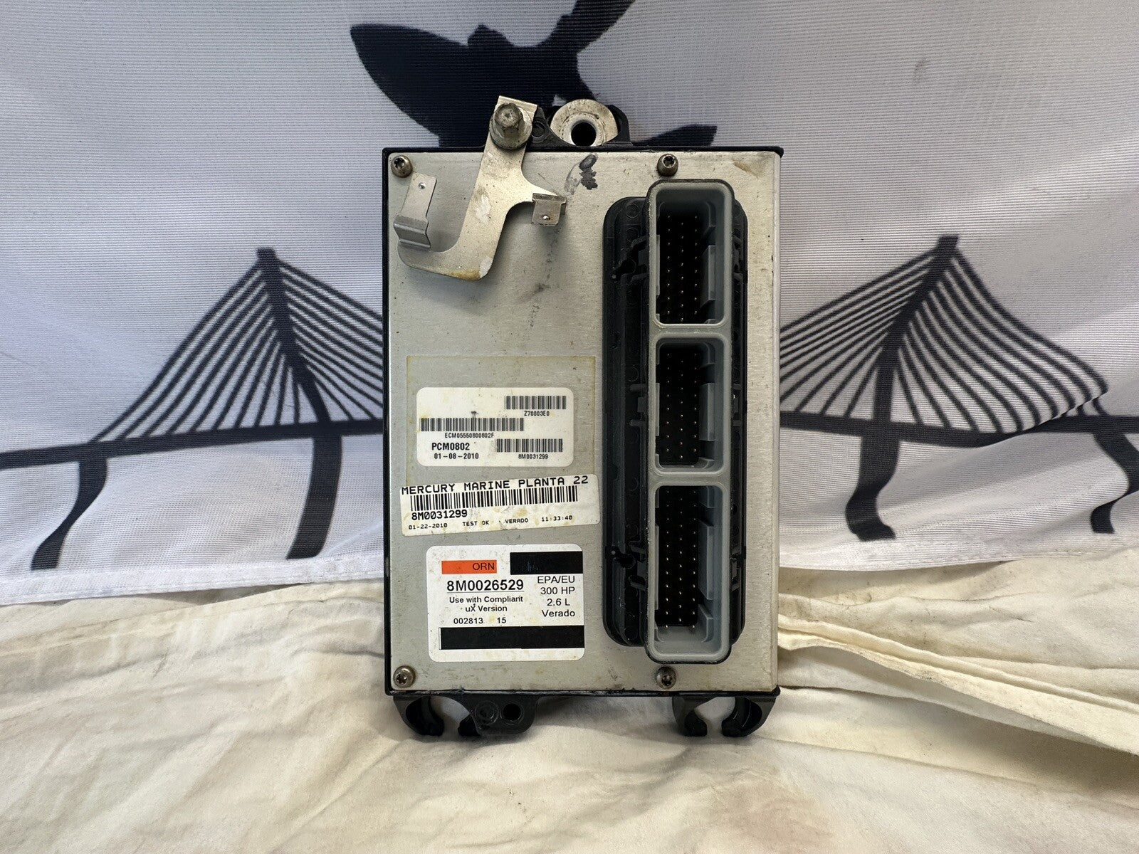 2010 Mercury Verado 300 HP Outboard Computer PCM0802 ECU 8M0026529 PCM 8M0031299 - Fishhawk MarineeBay Motors:Parts & Accessories:Boat Parts:Outboard Engines & Components:Electrical Systems