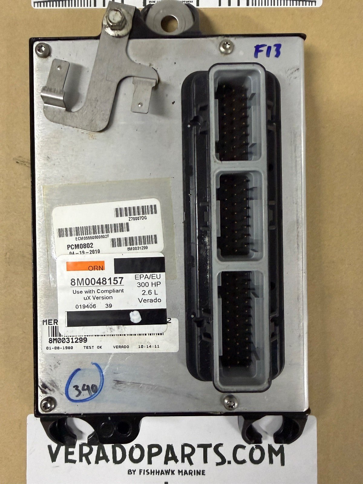 2010 Mercury Verado FLASHED 340 HP Outboard Computer PCM0802 ECU 8M0071570 PCM - Fishhawk MarineeBay Motors:Parts & Accessories:Boat Parts:Outboard Engines & Components:Electrical Systems
