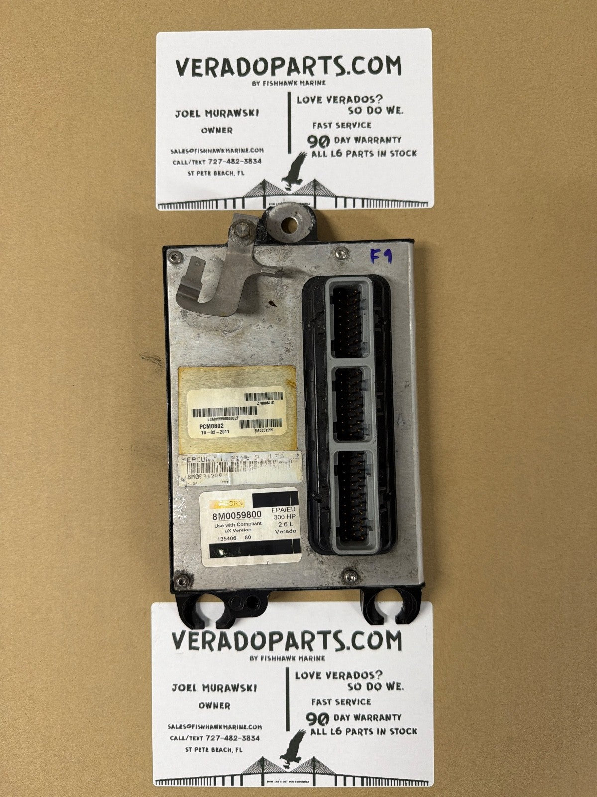 2011 Mercury Verado 300 HP Outboard Computer PCM0802 ECU 8M0071570 PCM - Fishhawk MarineeBay Motors:Parts & Accessories:Boat Parts:Outboard Engines & Components:Electrical Systems