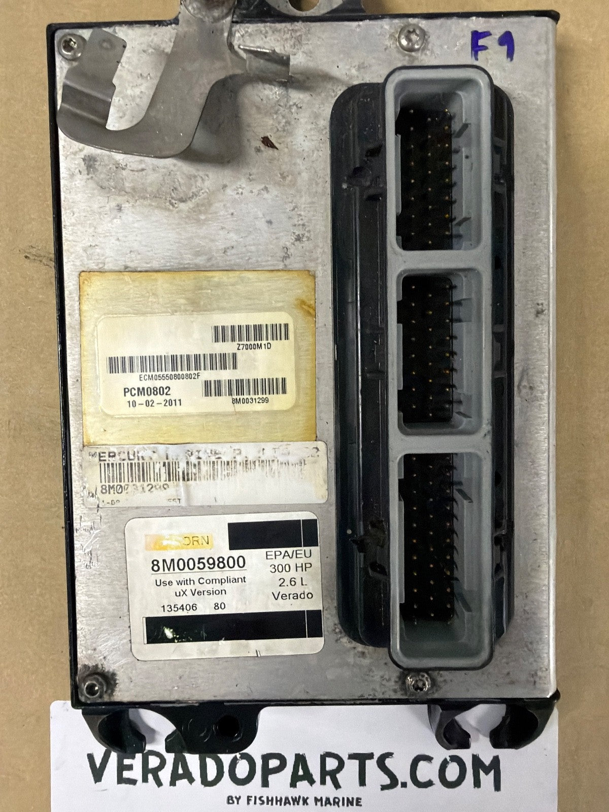 2011 Mercury Verado 300 HP Outboard Computer PCM0802 ECU 8M0071570 PCM - Fishhawk MarineeBay Motors:Parts & Accessories:Boat Parts:Outboard Engines & Components:Electrical Systems