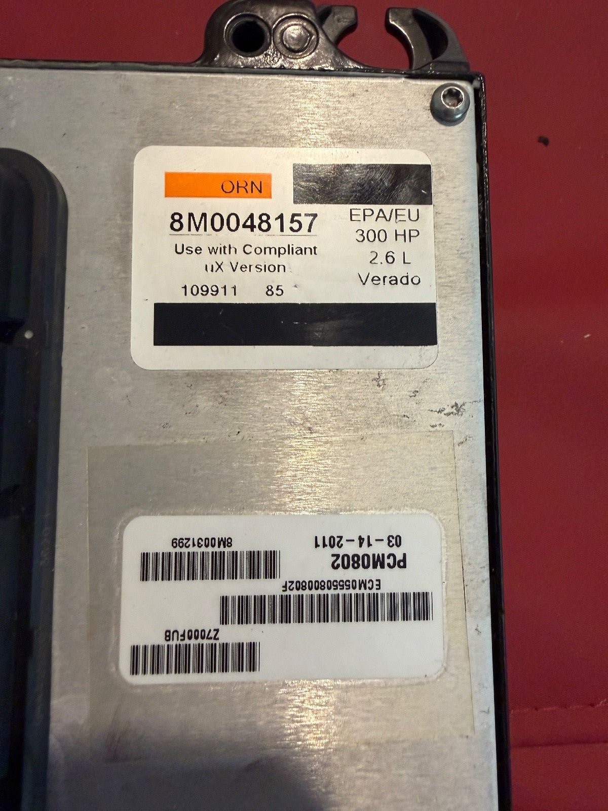 2011 Mercury Verado 300 HP Outboard Computer PCM0802 ECU 8M0071570 PCM - Fishhawk MarineeBay Motors:Parts & Accessories:Boat Parts:Outboard Engines & Components:Electrical Systems