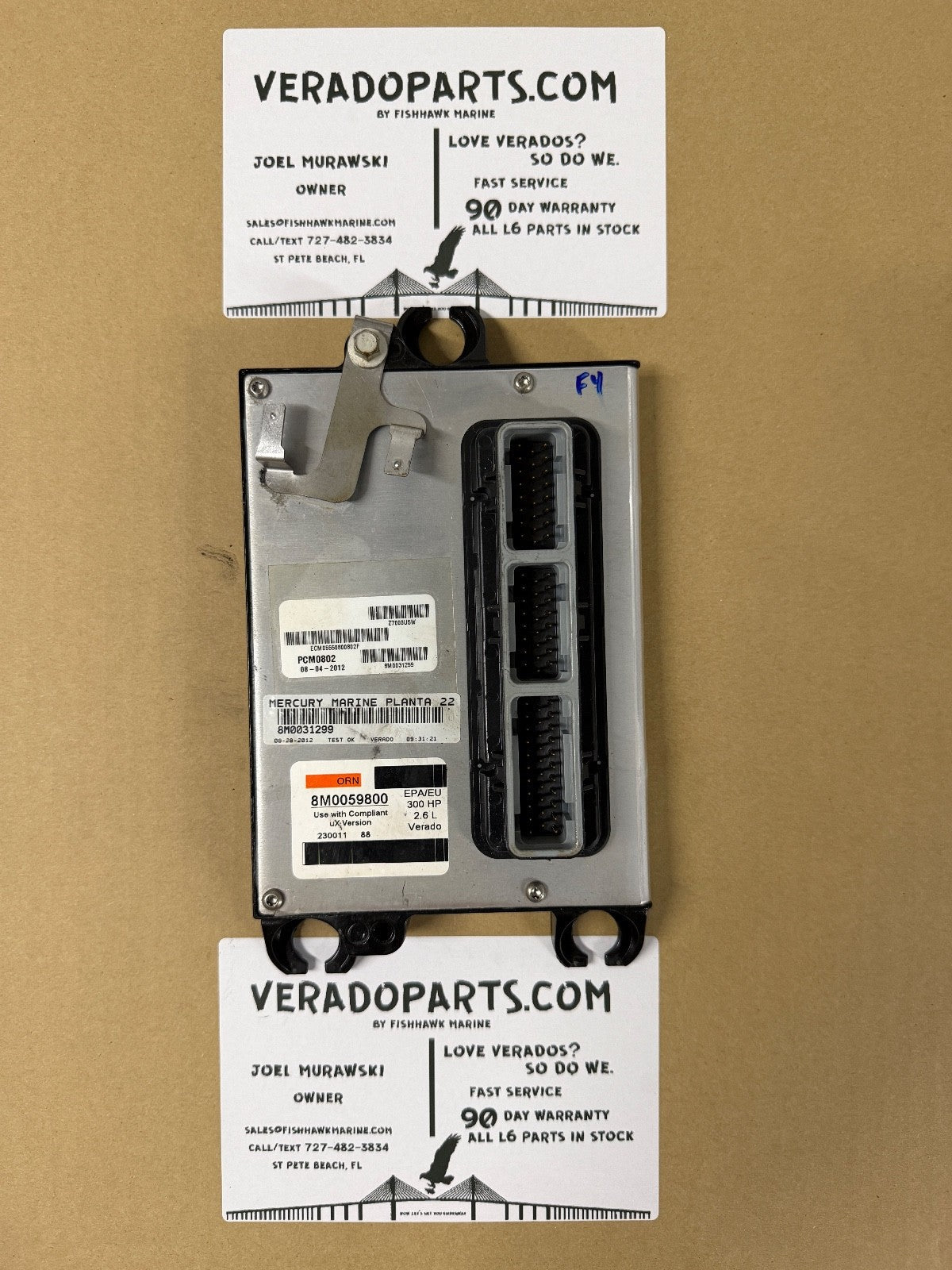 2012 Mercury Verado 300 HP Outboard Computer PCM0802 ECU 8M0059800 8M0071570 PCM - Fishhawk MarineeBay Motors:Parts & Accessories:Boat Parts:Outboard Engines & Components:Electrical Systems
