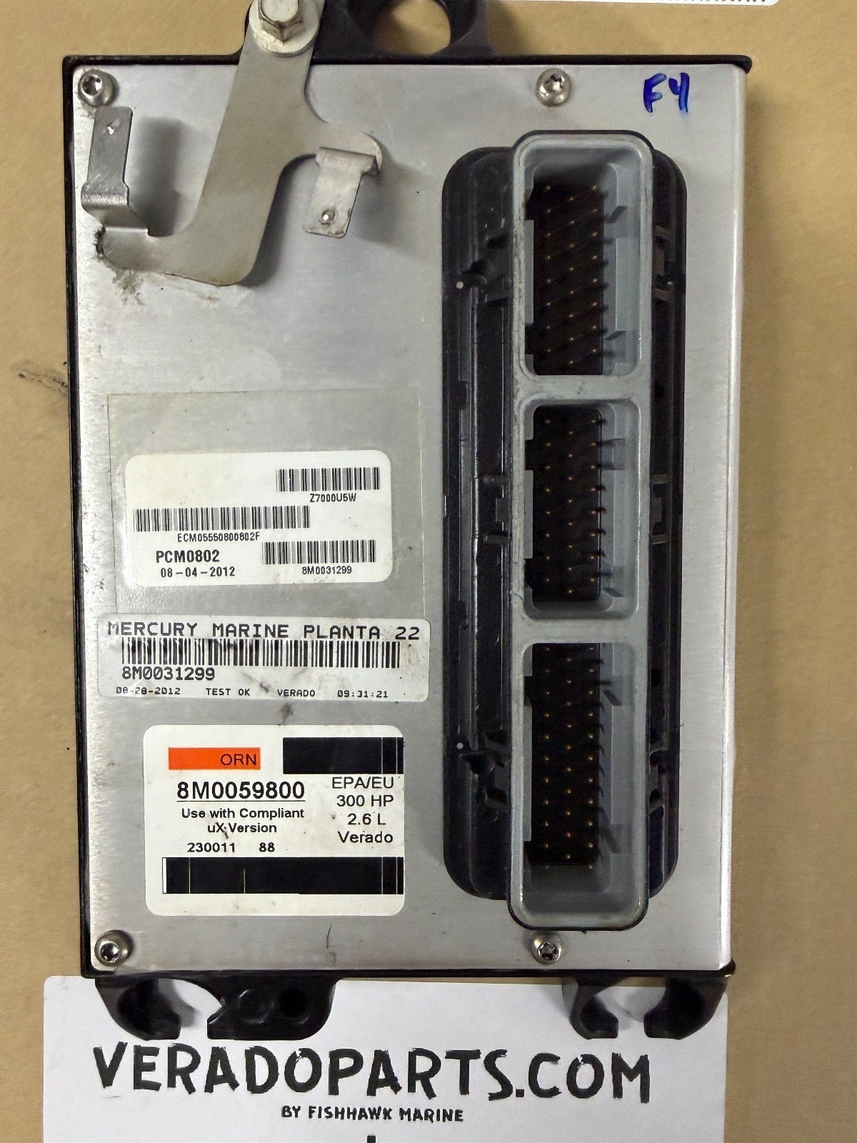 2012 Mercury Verado 300 HP Outboard Computer PCM0802 ECU 8M0059800 8M0071570 PCM - Fishhawk MarineeBay Motors:Parts & Accessories:Boat Parts:Outboard Engines & Components:Electrical Systems