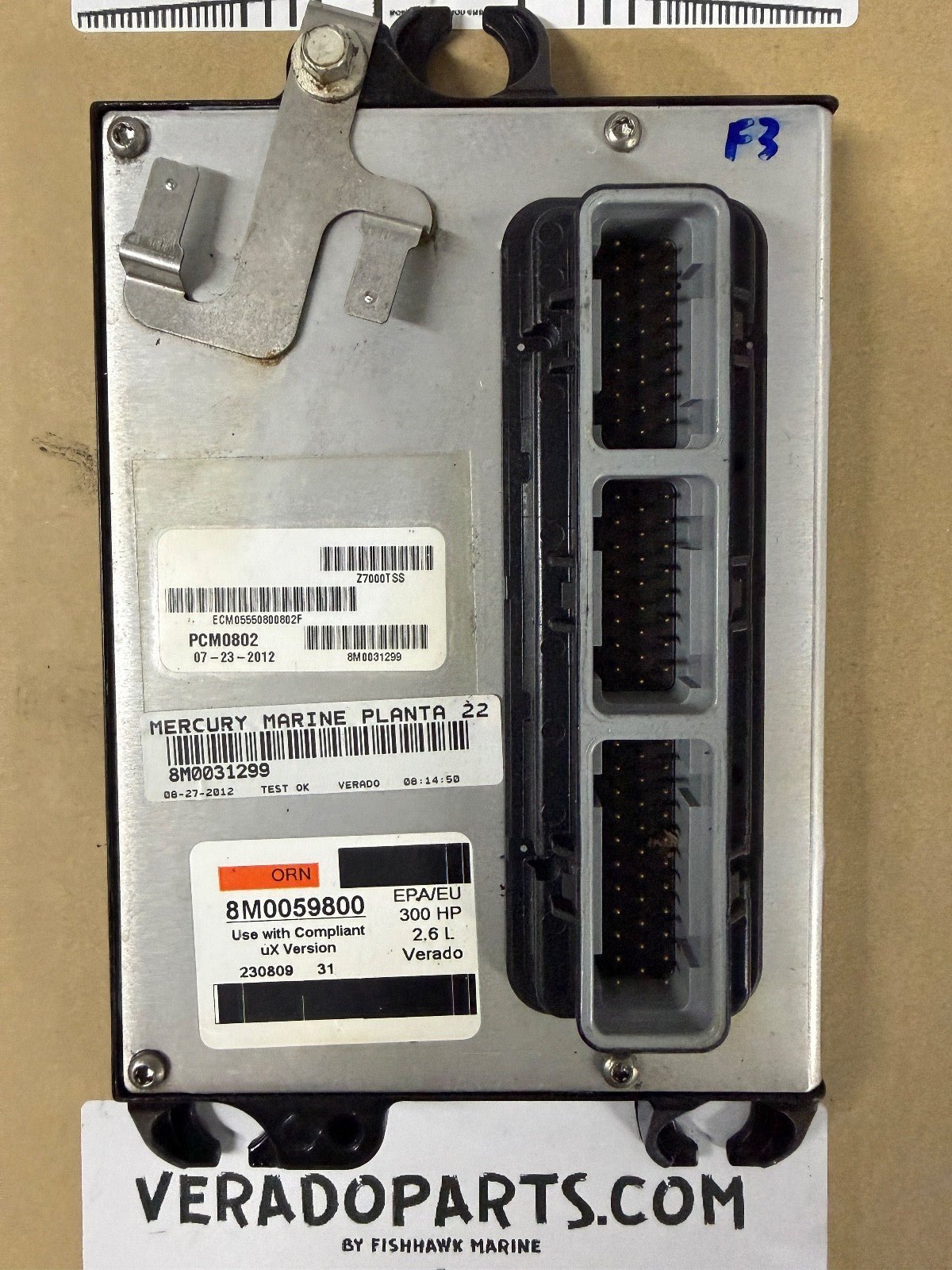 2012 Mercury Verado 300 HP Outboard Computer PCM0802 ECU 8M0071570 PCM - Fishhawk MarineeBay Motors:Parts & Accessories:Boat Parts:Outboard Engines & Components:Electrical Systems
