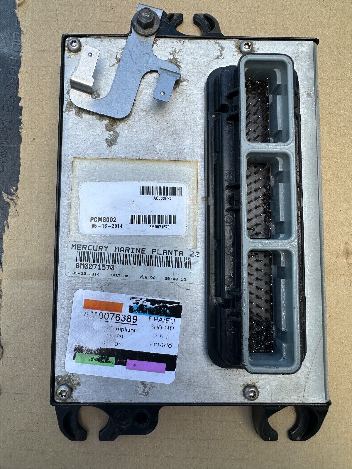 2014 Mercury Verado 300HP Outboard Computer PCM8002 ECU 8M0076389 8M0071570 PCM - Fishhawk MarineeBay Motors:Parts & Accessories:Boat Parts:Outboard Engines & Components:Electrical Systems