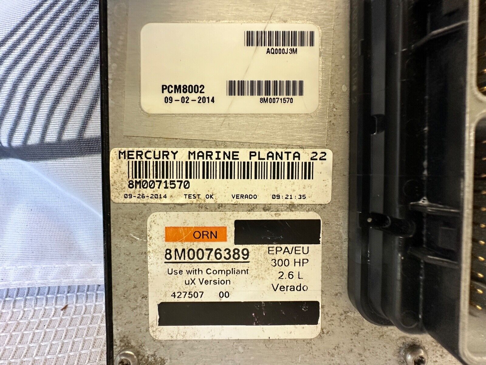 2014 Mercury Verado 300HP Outboard Computer PCM8002 ECU 8M0076389 8M0071570 PCM - Fishhawk MarineeBay Motors:Parts & Accessories:Boat Parts:Outboard Engines & Components:Electrical Systems