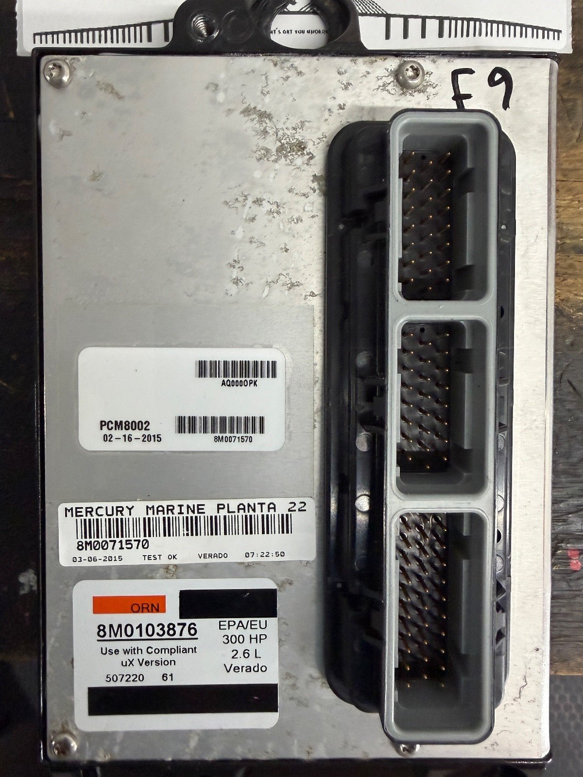 2015 Mercury Verado 300 HP Outboard Computer PCM8002 ECU (TWO WIRE FSM MODEL) - Fishhawk MarineeBay Motors:Parts & Accessories:Boat Parts:Outboard Engines & Components:Electrical Systems