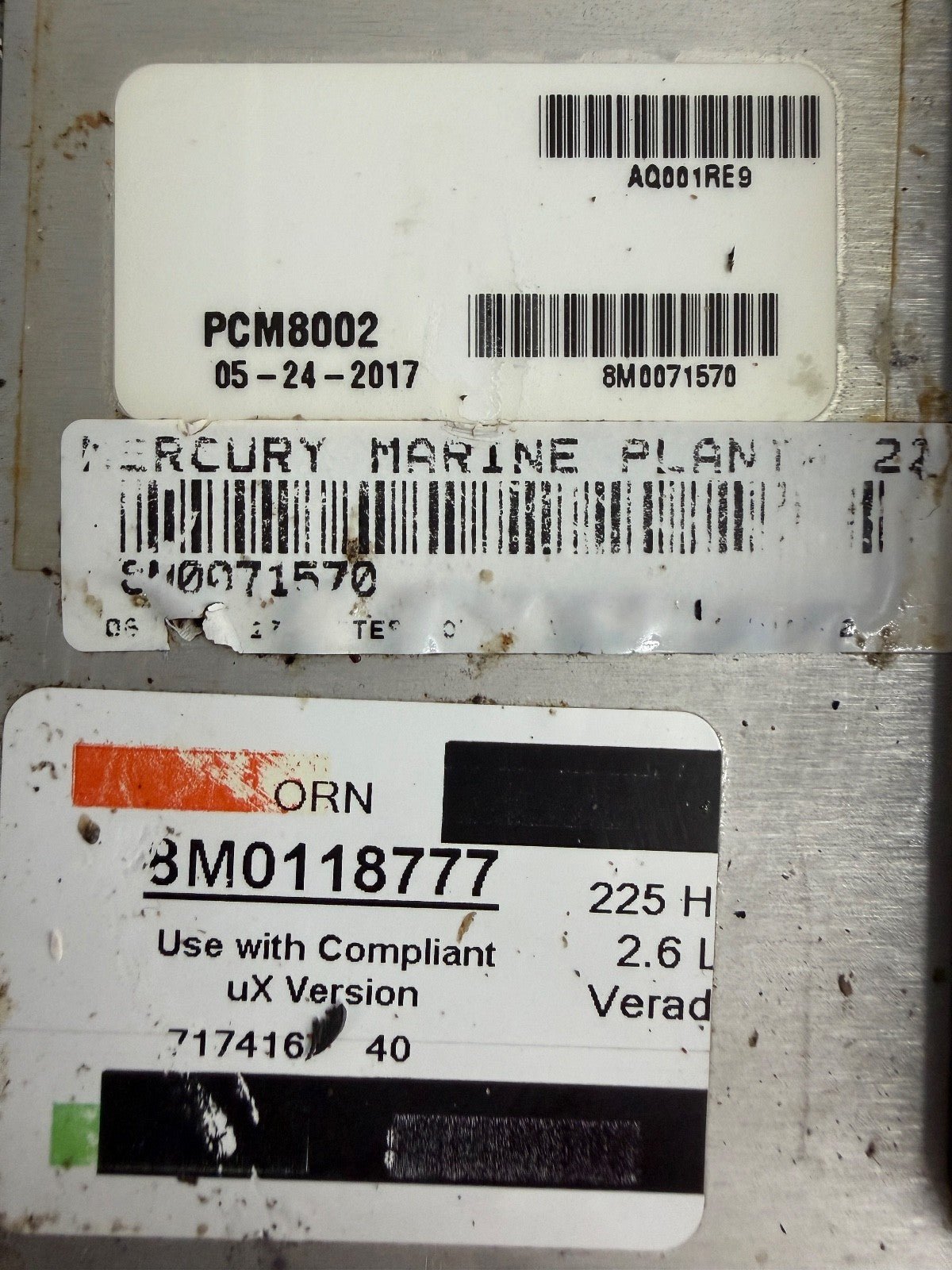 2017 Mercury Verado 225 HP Outboard Computer PCM8002 ECU 8M0118777 8M0071570 PCM - Fishhawk MarineeBay Motors:Parts & Accessories:Boat Parts:Outboard Engines & Components:Electrical Systems