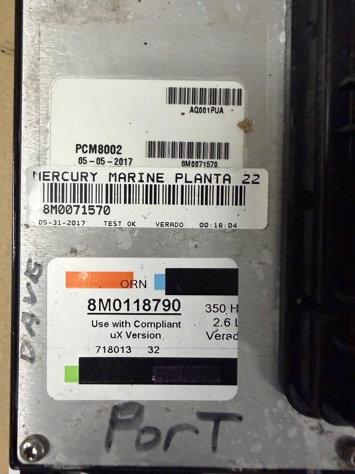 2017 Mercury Verado 350 HP Outboard Computer PCM8002 ECU 8M0118790 8M0071570 PCM - Fishhawk MarineeBay Motors:Parts & Accessories:Boat Parts:Outboard Engines & Components:Electrical Systems
