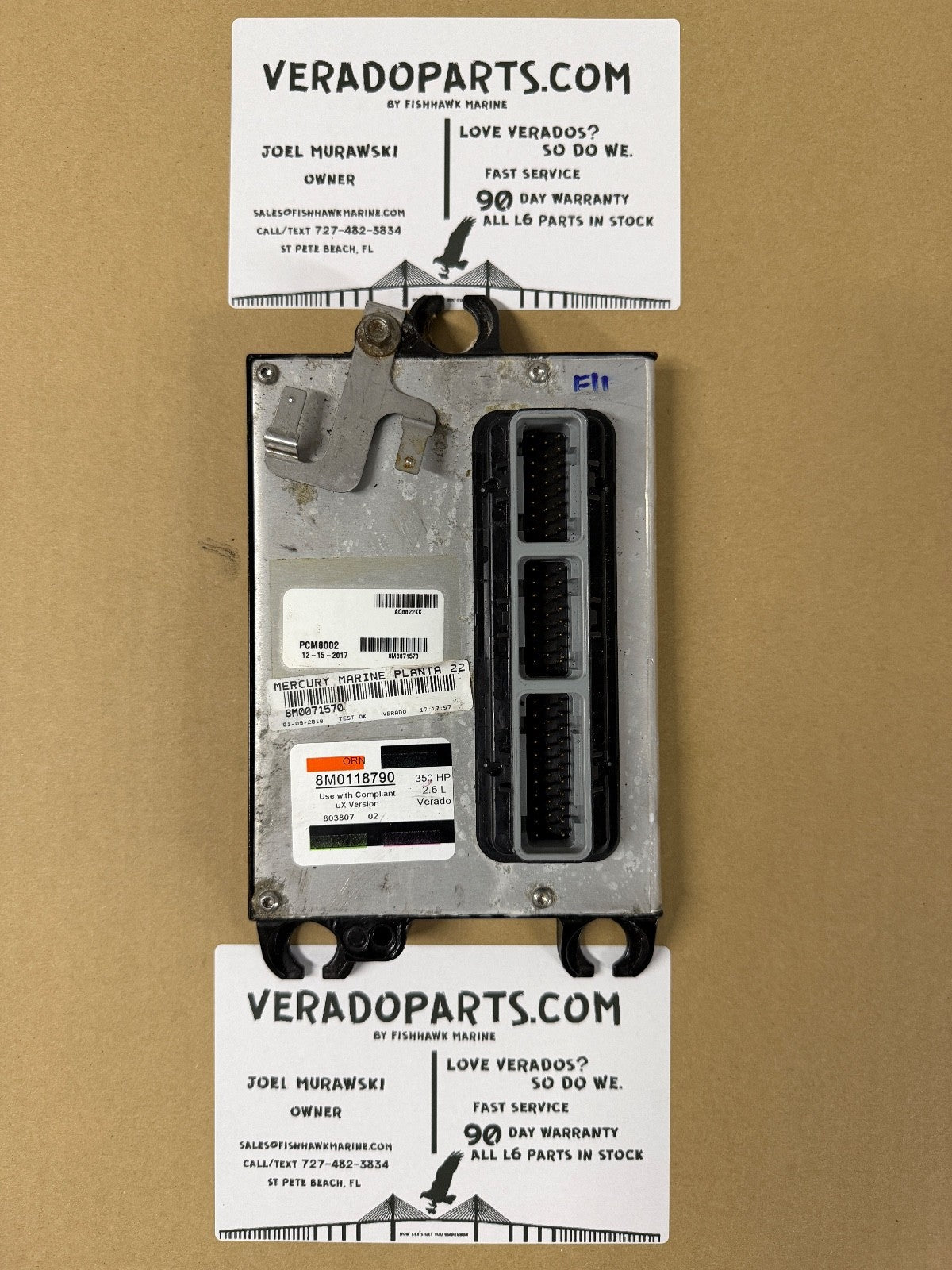 2017 Mercury Verado 350 HP Outboard Computer PCM8002 ECU 8M118790 8M0071570 PCM - Fishhawk MarineeBay Motors:Parts & Accessories:Boat Parts:Outboard Engines & Components:Electrical Systems