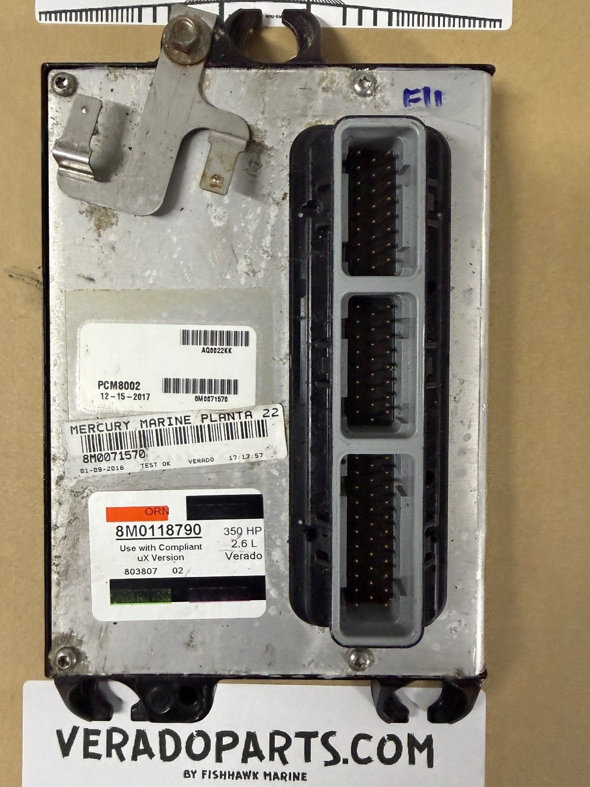 2017 Mercury Verado 350 HP Outboard Computer PCM8002 ECU 8M118790 8M0071570 PCM - Fishhawk MarineeBay Motors:Parts & Accessories:Boat Parts:Outboard Engines & Components:Electrical Systems