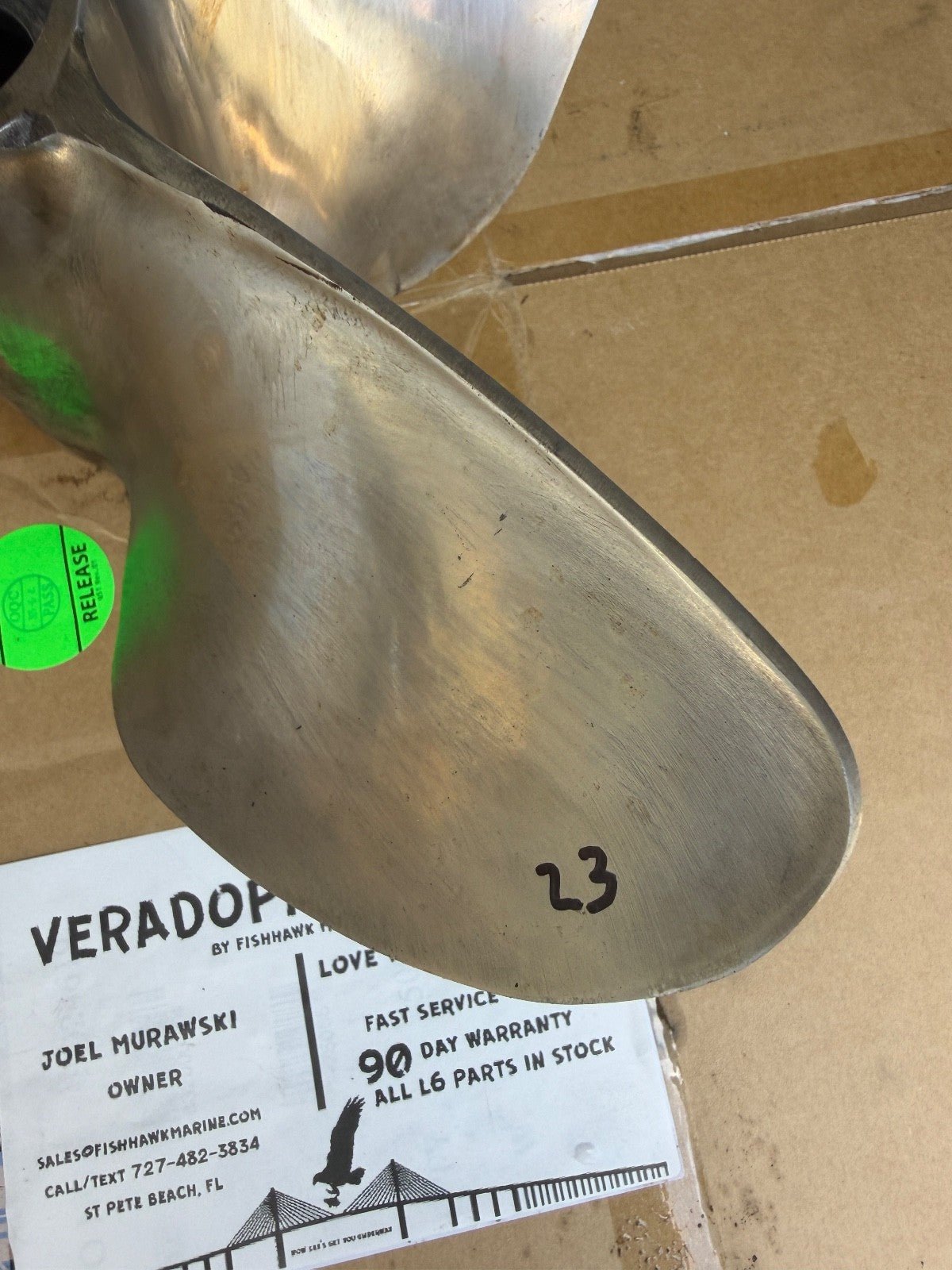 BBLADES 4 Blade 14.75 x 32P Propeller RH Standard Rotation Stainless Prop - Fishhawk MarineeBay Motors:Parts & Accessories:Boat Parts:Propellers