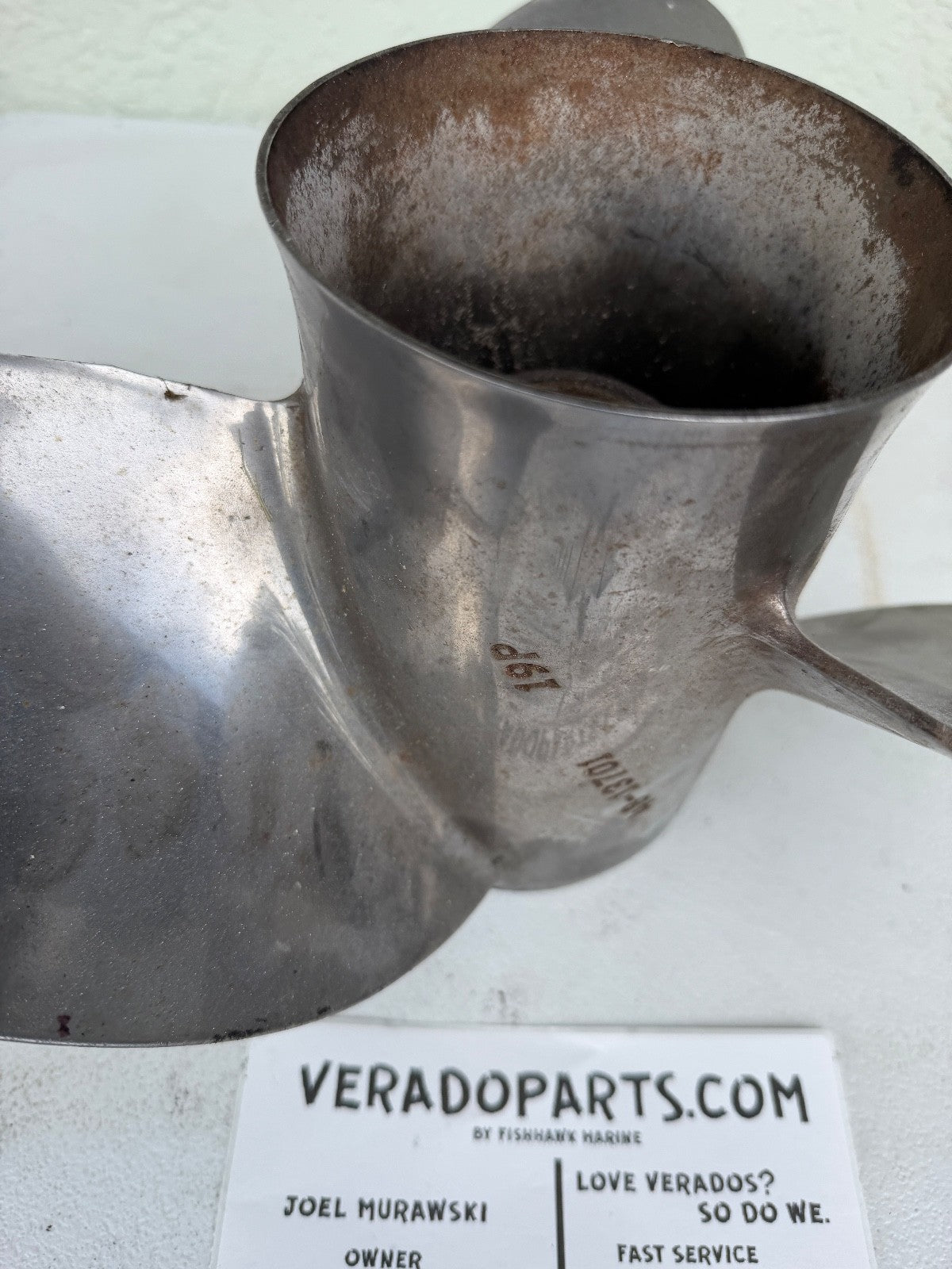 COUNTER 15 1/4" X 19P MERCURY MIRAGE PLUS SS PROP, 48-13701 19, FLO TORQ, P8328 - Fishhawk MarineeBay Motors:Parts & Accessories:Boat Parts:Propellers