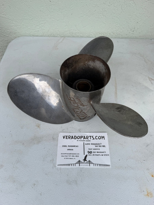 COUNTER 15 1/4" X 19P MERCURY MIRAGE PLUS SS PROP, 48-13701 19, FLO TORQ, P8328 - Fishhawk MarineeBay Motors:Parts & Accessories:Boat Parts:Propellers