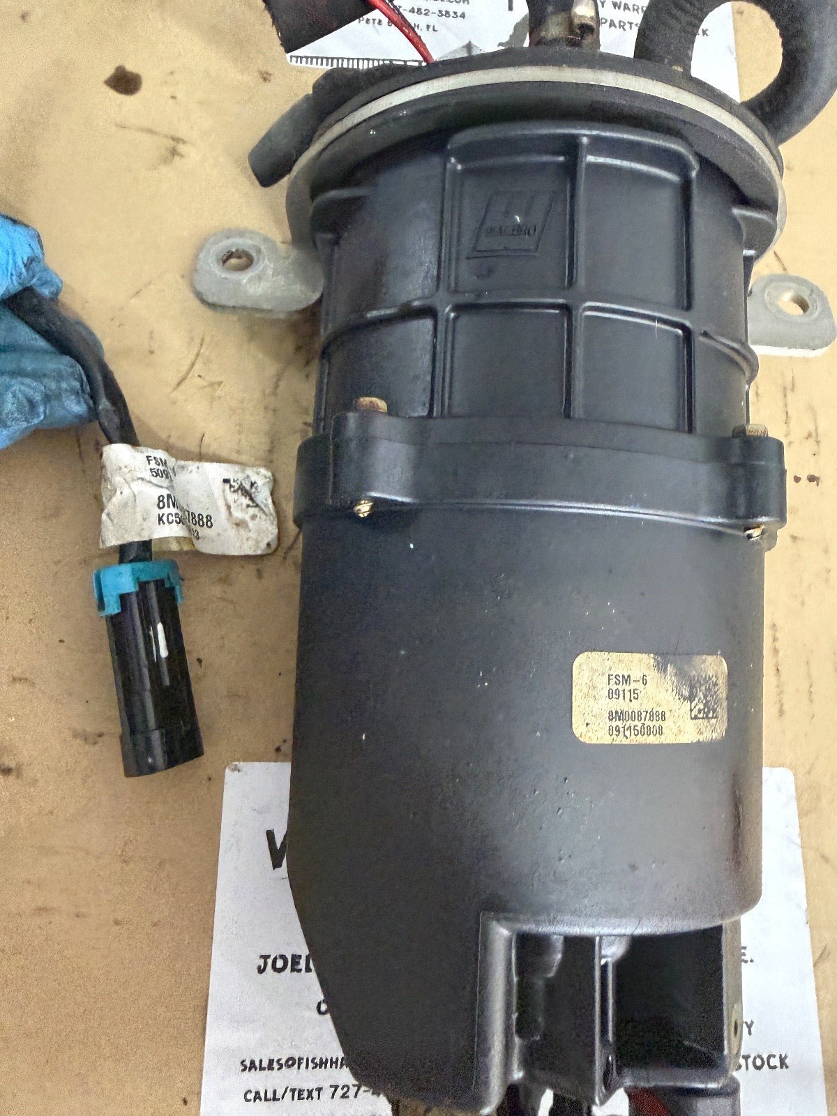 FSM Mercury Verado Fuel Pump FSM-6 8M0087888 095160612 09516 200-400HP L6 2015+ - Fishhawk MarineeBay Motors:Parts & Accessories:Boat Parts:Other