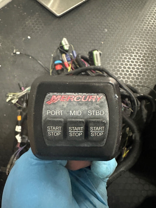 Mercury 87 - 895911, Red Letters , Stop Start Triple Engine Dash Mount - Fishhawk MarineeBay Motors:Parts & Accessories:Boat Parts:Controls & Steering