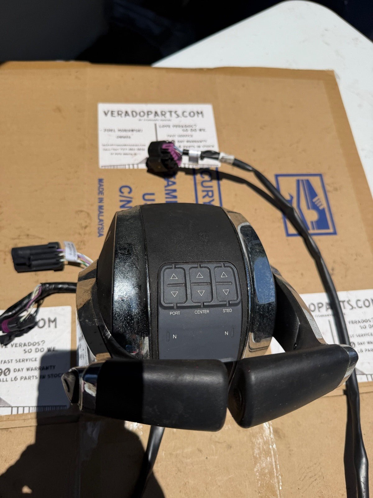 Mercury 8M0096752, Triple Electronic Engine Control With Trim - OEM - Fishhawk MarineeBay Motors:Parts & Accessories:Boat Parts:Controls & Steering