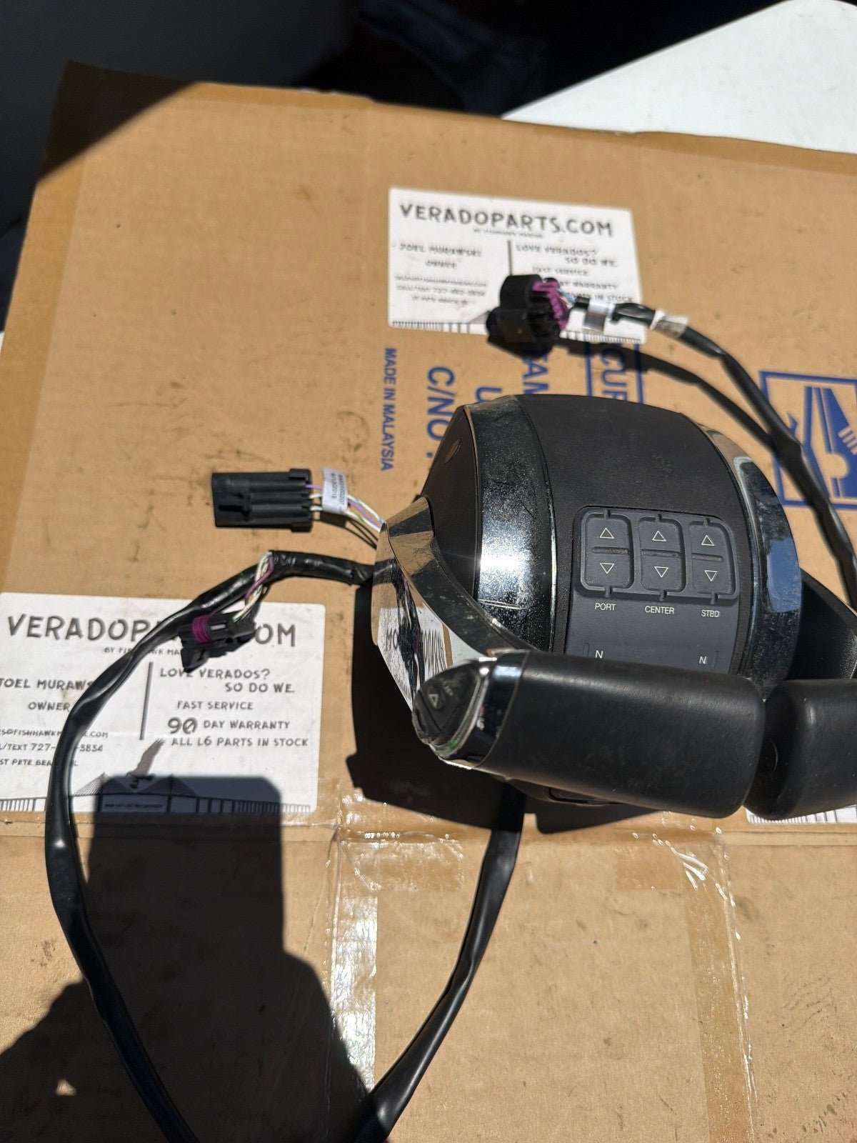 Mercury 8M0096752, Triple Electronic Engine Control With Trim - OEM - Fishhawk MarineeBay Motors:Parts & Accessories:Boat Parts:Controls & Steering