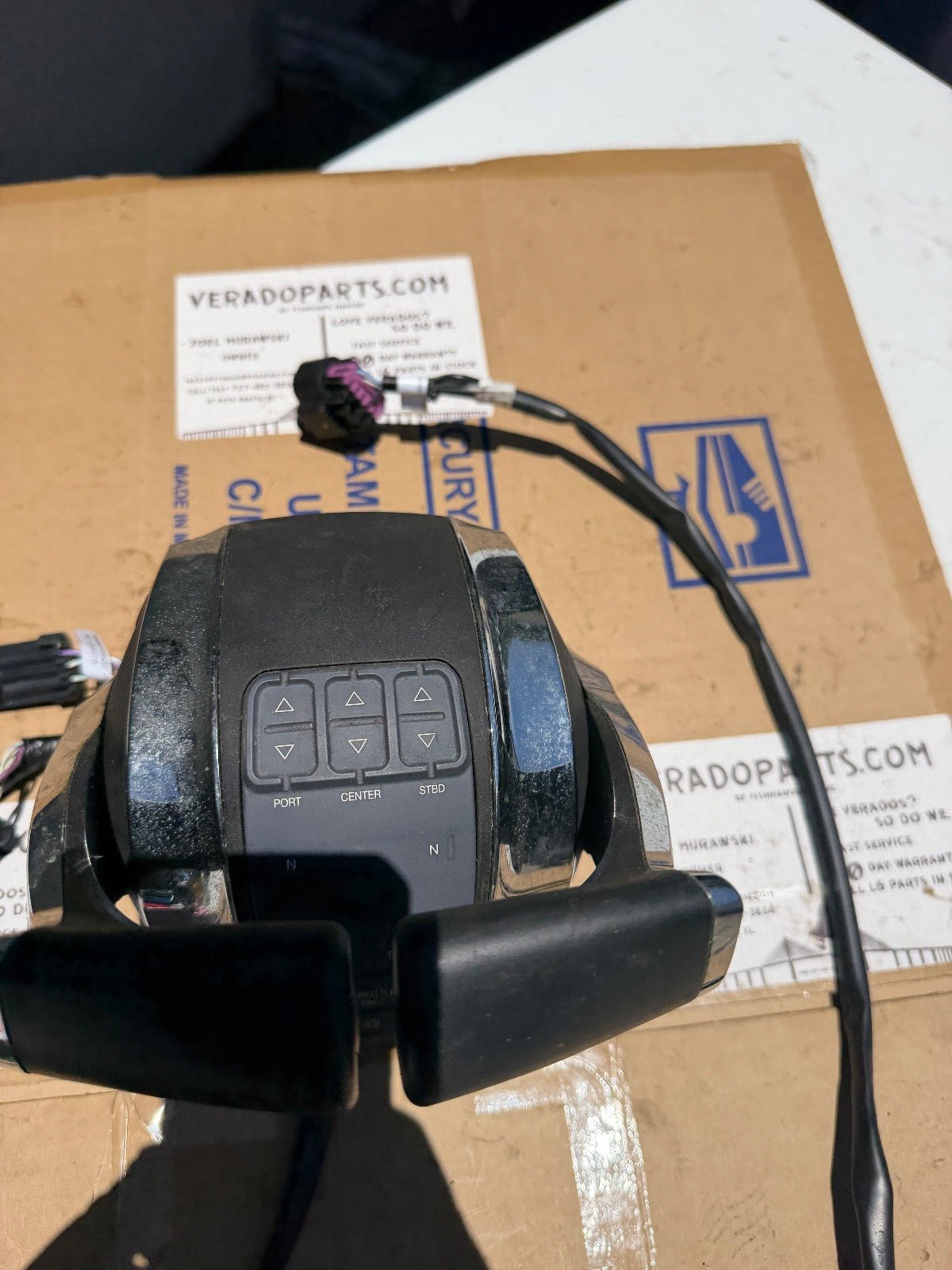 Mercury 8M0096752, Triple Electronic Engine Control With Trim - OEM - Fishhawk MarineeBay Motors:Parts & Accessories:Boat Parts:Controls & Steering