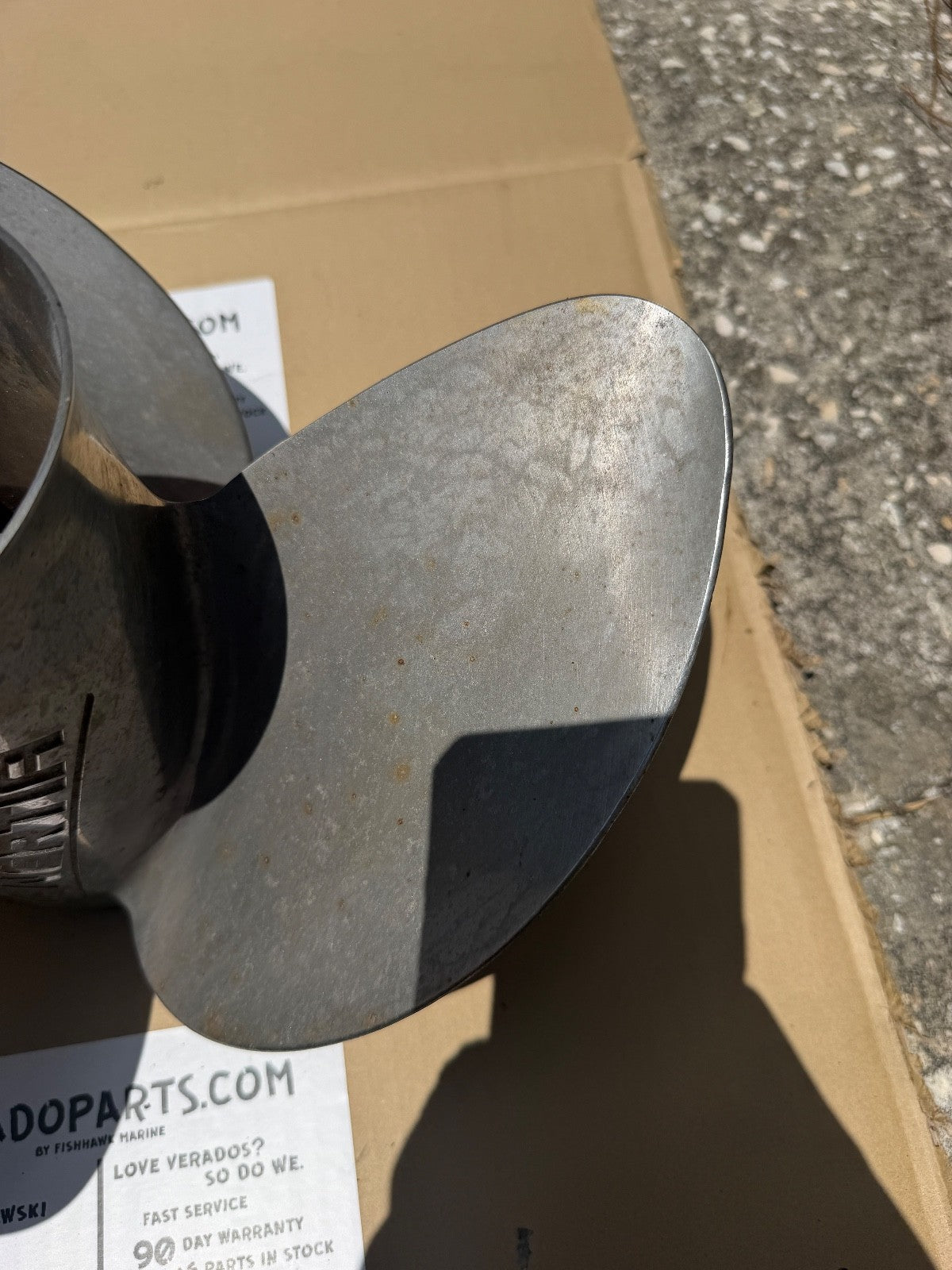 Mercury Enertia Propeller 15”x15p 3 Blade SS OEM Prop - 48-898990A46 8M0151231 - Fishhawk MarineeBay Motors:Parts & Accessories:Boat Parts:Propellers